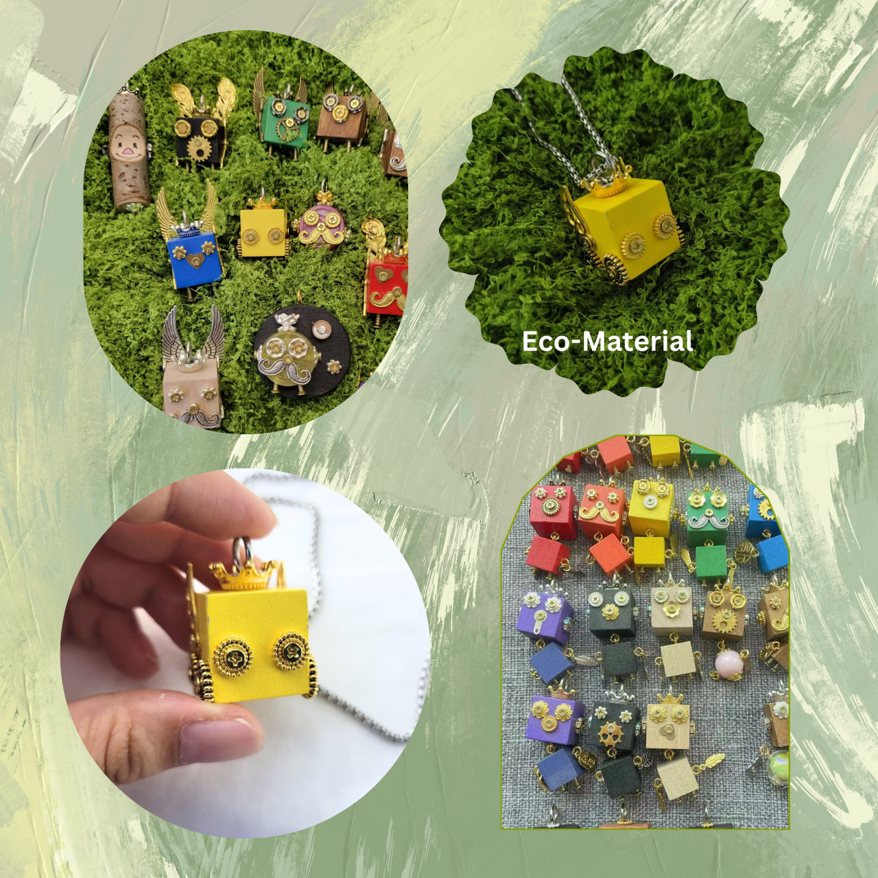 Handmade Robot Charms Mystery Bag